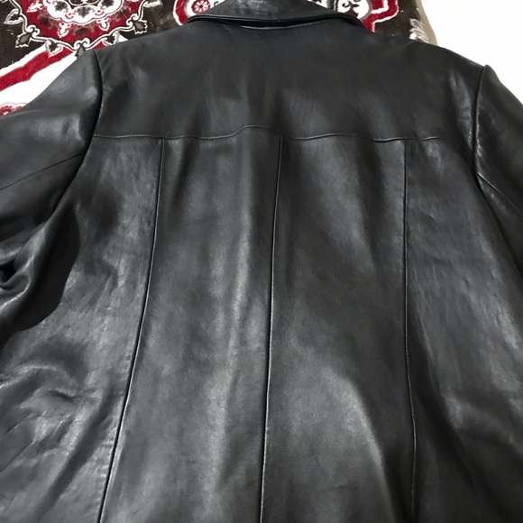 Wilson’s Black Pelle Studio Italian Leather Jacket - Picture 5 of 8